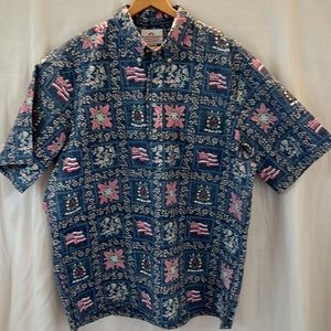 Reyn Spooner First Hawaiian Bank 150th Celebration Aloha Shirt. Size XL. NWOT